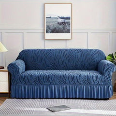 Sofa Slipcover With Skirt Non-slip Dustproof Couch Cover