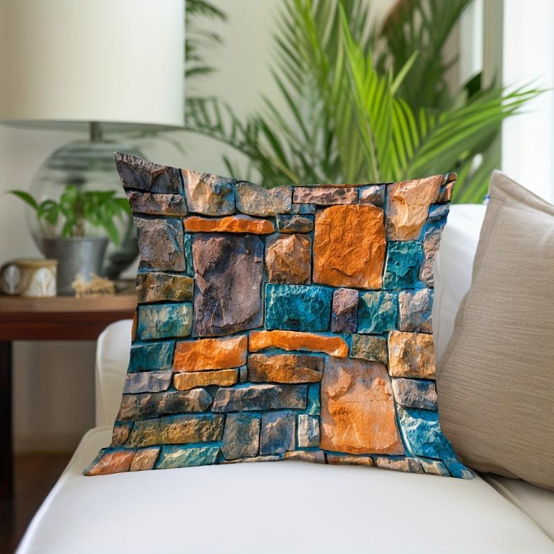Brick Wall Pillow Throw Pillow Covers