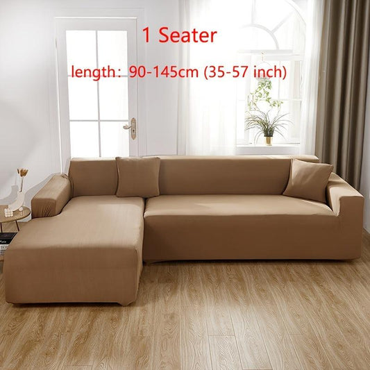 Leaf Printed Sofa Slipcover with Pillowcase