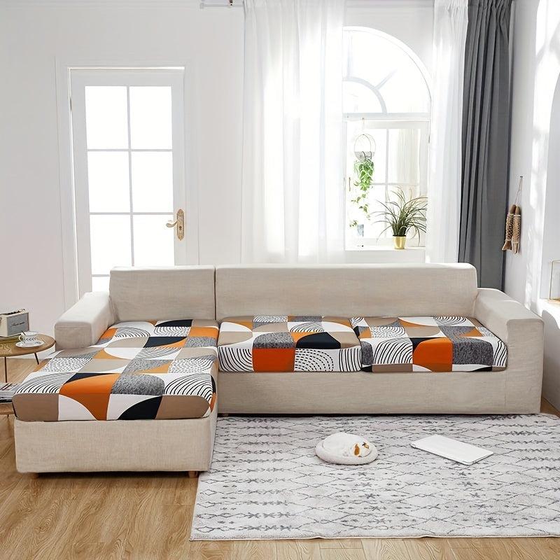 Geometric Pattern Stretch Sofa Slipcover Non-slip Furniture Protector