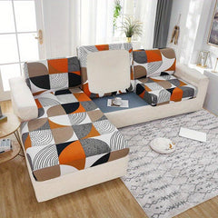 Geometric Pattern Stretch Sofa Slipcover Non-slip Furniture Protector