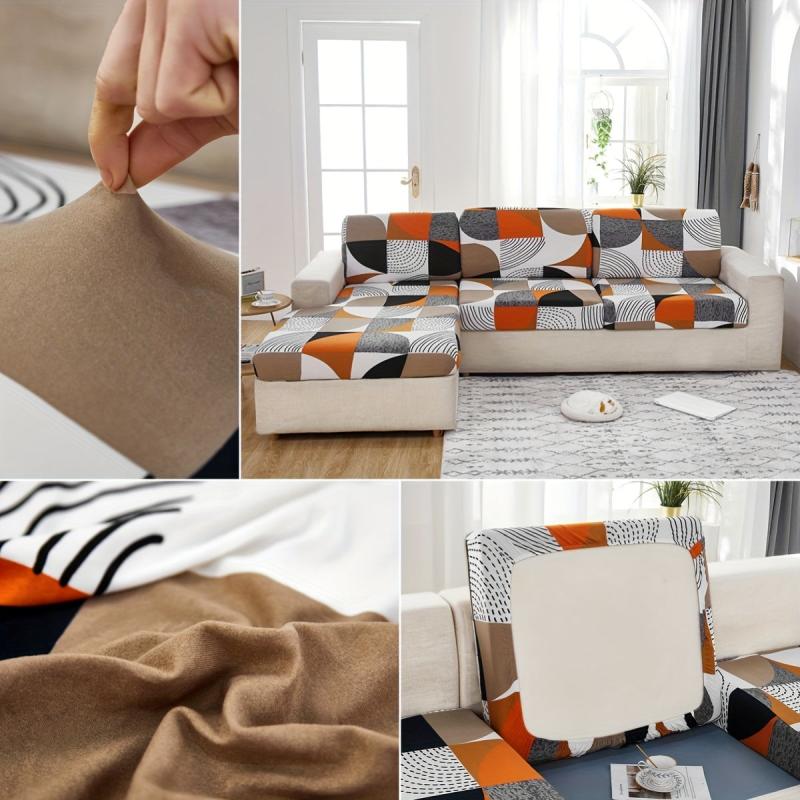Geometric Pattern Stretch Sofa Slipcover Non-slip Furniture Protector