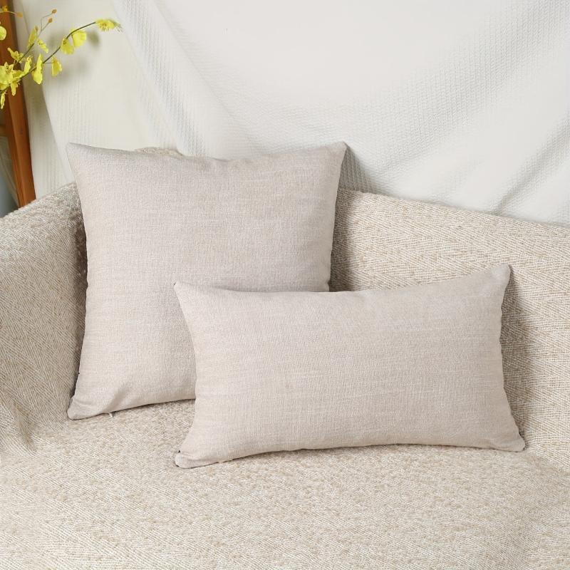 Retro Style Throw Pillow Covers Cotton And Linen Printed Throw Pillowcase