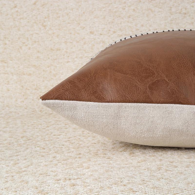 Retro Style Throw Pillow Covers Cotton And Linen Printed Throw Pillowcase
