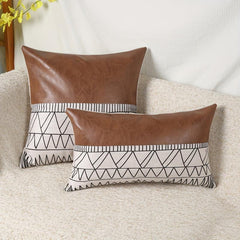Retro Style Throw Pillow Covers Cotton And Linen Printed Throw Pillowcase