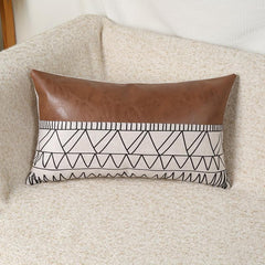 Retro Style Throw Pillow Covers Cotton And Linen Printed Throw Pillowcase