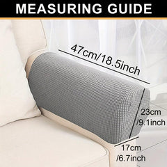 2pcs Stretch Sofa Armrest Cover, Non-slip Fleece Armrest Cover for Furniture