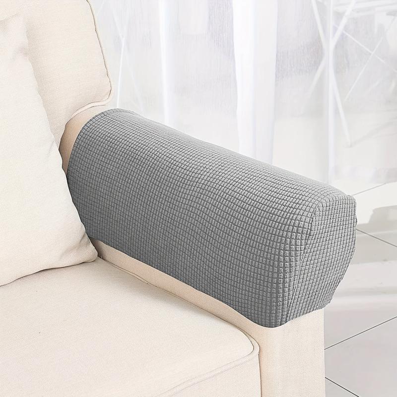 2pcs Stretch Sofa Armrest Cover, Non-slip Fleece Armrest Cover for Furniture