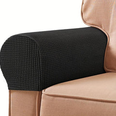 2pcs Stretch Sofa Armrest Cover, Non-slip Fleece Armrest Cover for Furniture