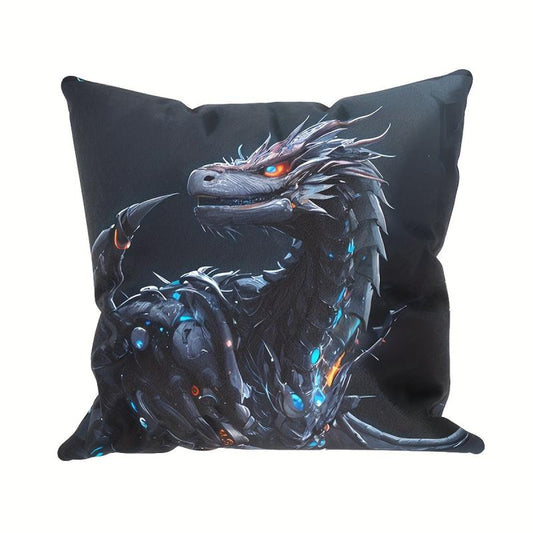 Vintage Animal Dragon Throw Pillow Cover Home Decor 45 X 45 cm