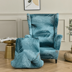 Stylish Wing Chair Slipcovers with Elastic Bottom for Home Decor