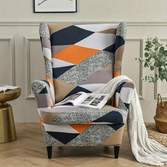 Stylish Wing Chair Slipcovers with Elastic Bottom for Home Decor