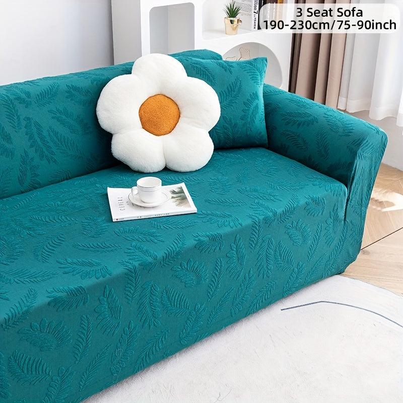 1pc Elastic Jacquard Sofa Slipcover Thickened Anti Cat Scratch Couch Cover