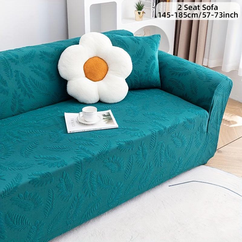 1pc Elastic Jacquard Sofa Slipcover Thickened Anti Cat Scratch Couch Cover