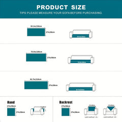 Chenille Sofa Slipcover Non-slip Dustproof Anti Cat Scratch Couch Cover