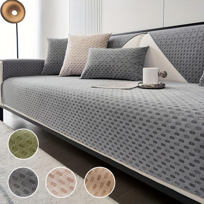 Chenille Sofa Slipcover Non-slip Dustproof Anti Cat Scratch Couch Cover