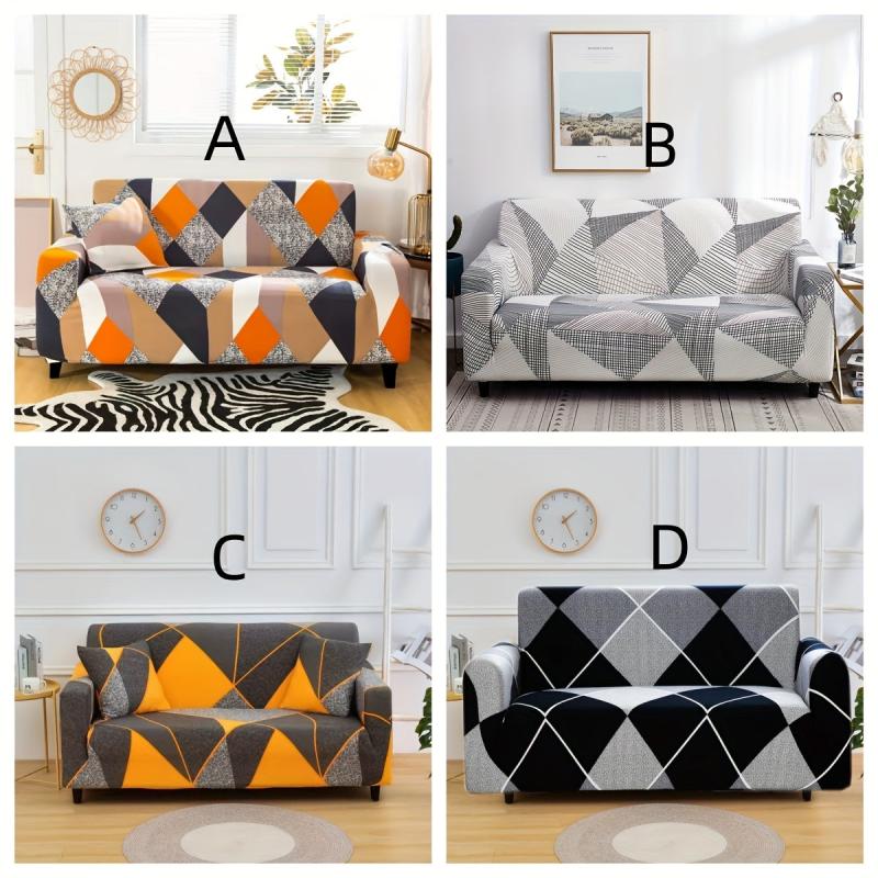 Stretch Printed Sofa Couch Cover Elastic Furniture Protector Slipcover