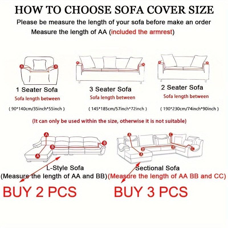 1pc Sofa Slipcover Universal Pet Friendly Non Slip Couch Cover Machine Washable