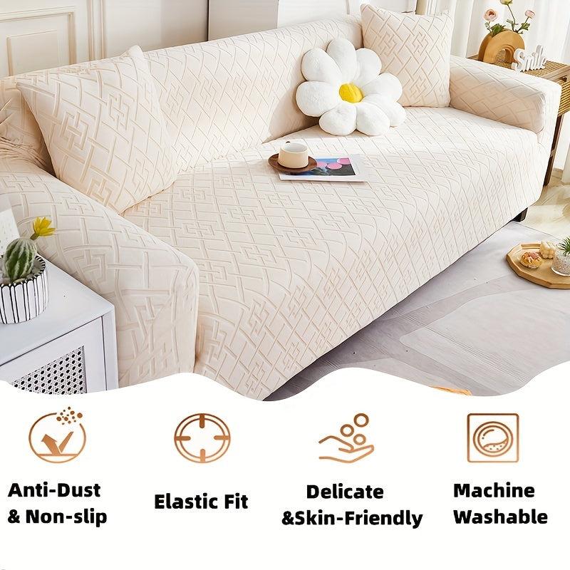 1pc Sofa Slipcover Universal Pet Friendly Non Slip Couch Cover Machine Washable