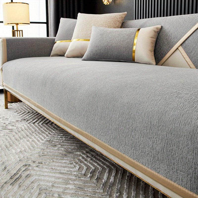Chenille Sofa Slipcover Modern Non Slip Furniture Protector