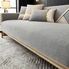 Chenille Sofa Slipcover Modern Non Slip Furniture Protector
