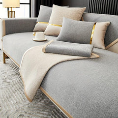 Chenille Sofa Slipcover Modern Non Slip Furniture Protector