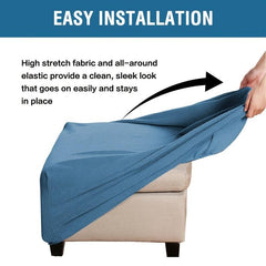 1pc Ottoman Square Elastic All-inclusive Chair Cover