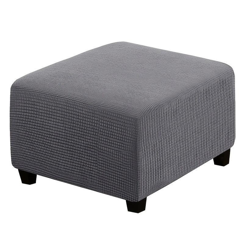 1pc Ottoman Square Elastic All-inclusive Chair Cover