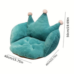 1pc Crown Chair Cushion Home Cushion Floor Pillows Soft Material Bedroom Decor