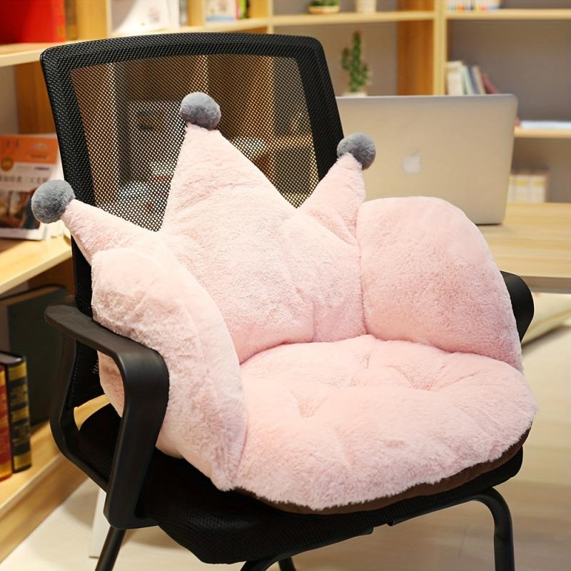 1pc Crown Chair Cushion Home Cushion Floor Pillows Soft Material Bedroom Decor