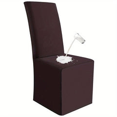 Waterproof Long Dining Chair Covers Soft Stretch Dining Chair Slipcovers