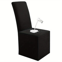 Waterproof Long Dining Chair Covers Soft Stretch Dining Chair Slipcovers