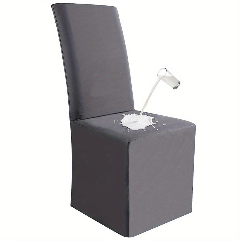 Waterproof Long Dining Chair Covers Soft Stretch Dining Chair Slipcovers