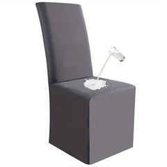 Waterproof Long Dining Chair Covers Soft Stretch Dining Chair Slipcovers