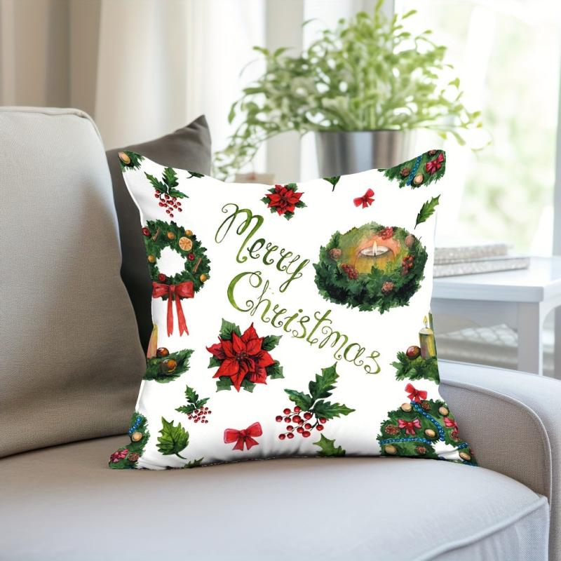 Christmas Style Throw Pillow Covers for Home Decor