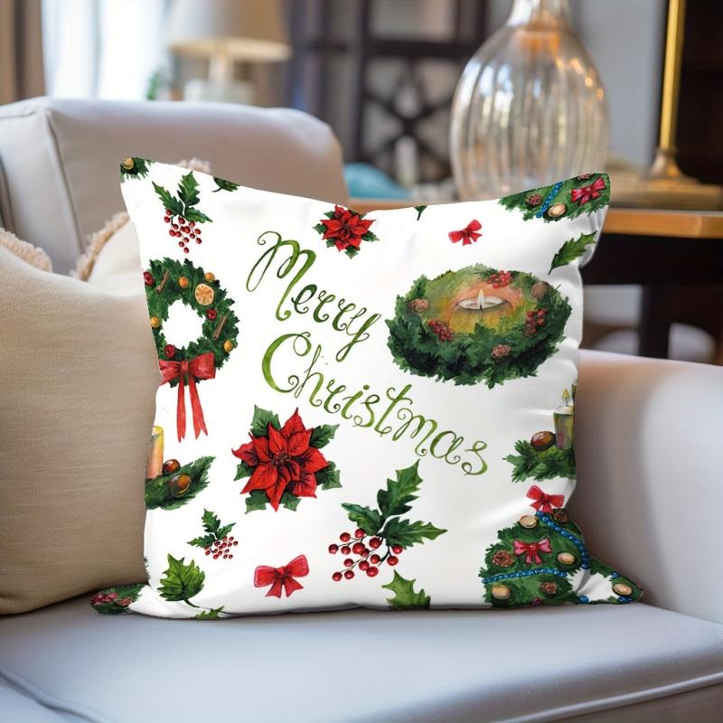 Christmas Style Throw Pillow Covers for Home Decor