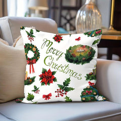 Christmas Style Throw Pillow Covers for Home Decor