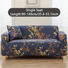 1pc Printed Elastic Sofa Slipcover Non-slip Couch Cover