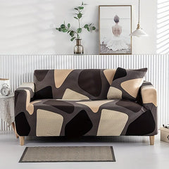 1pc Printed Elastic Sofa Slipcover Non-slip Couch Cover
