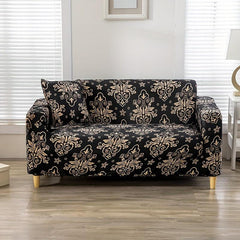 1pc Printed Elastic Sofa Slipcover Non-slip Couch Cover