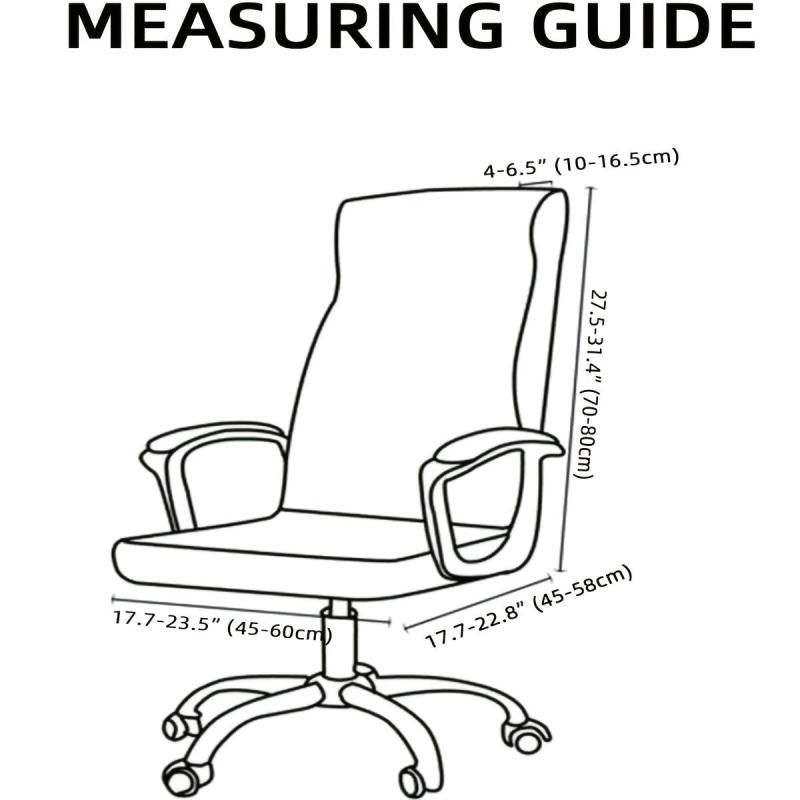 Stretchable Office Chair Slipcover Jacquard Computer Chair Cover Armchair