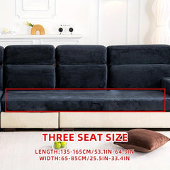 Plush Sofa Slipcover Anti Slip Elastic Sofa Cover for Home Decoration