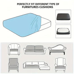 Plush Sofa Slipcover Anti Slip Elastic Sofa Cover for Home Decoration