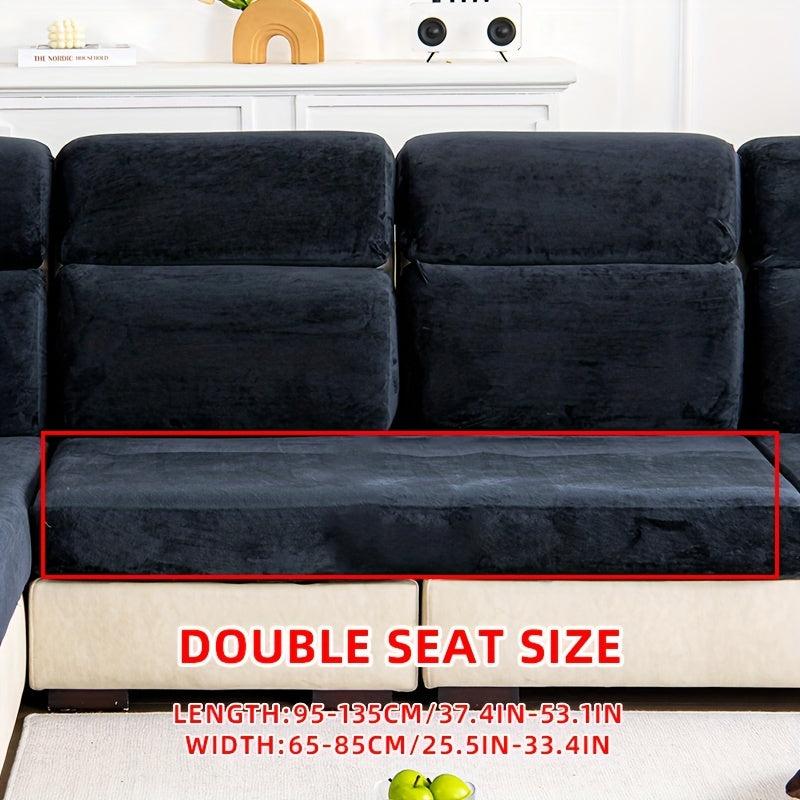 Plush Sofa Slipcover Anti Slip Elastic Sofa Cover for Home Decoration