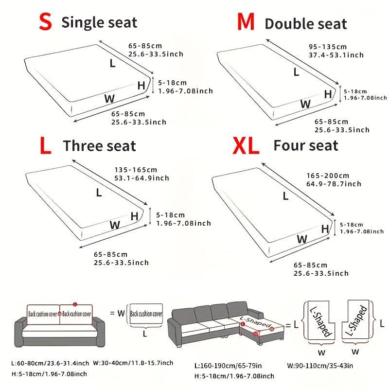Plush Sofa Slipcover Anti Slip Elastic Sofa Cover for Home Decoration