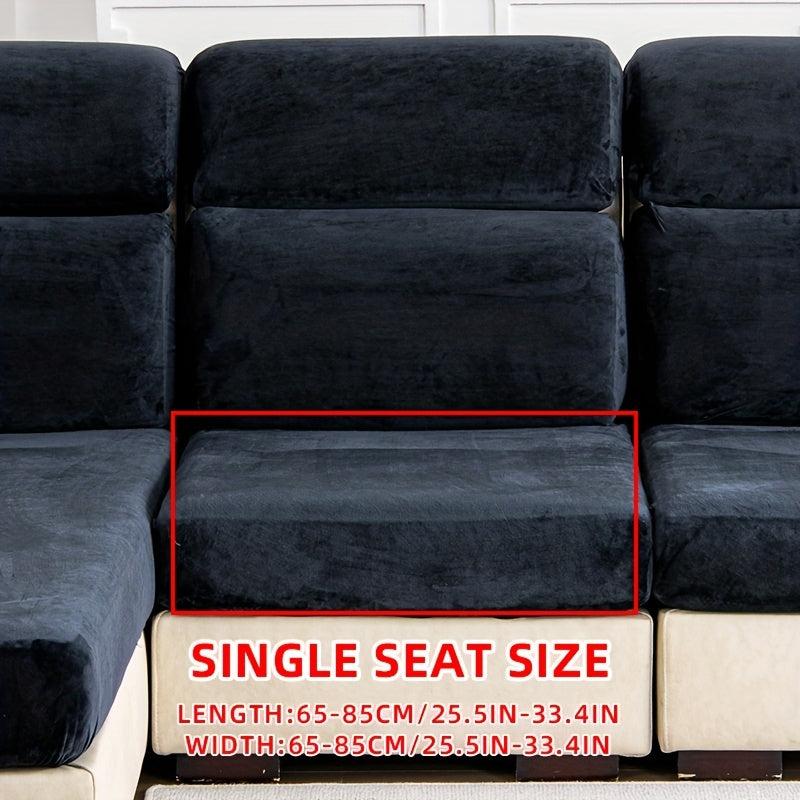 Plush Sofa Slipcover Anti Slip Elastic Sofa Cover for Home Decoration