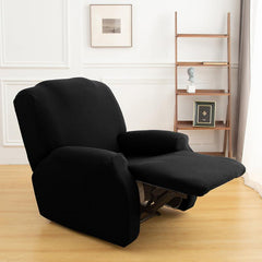 4pcs Set Solid Elastic Recliner Sofa Cover