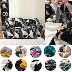 Breathable Elastic Knitted Sofa Slipcover with Pillowcase