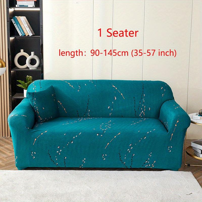 Breathable Elastic Knitted Sofa Slipcover with Pillowcase