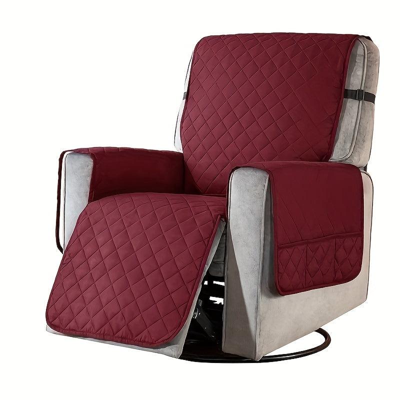 1pc Recliner Chair Cover Reversible Washable Furniture Protector